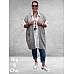 NO.1 BY OX Cardigan Mouwloos Light Grey Melange